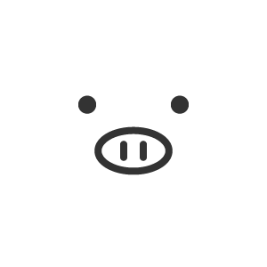 ぶたのアイコン | 【商用OK/無料】シンプルなフリーアイコン素材サイト 